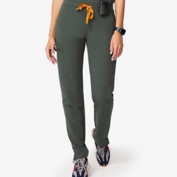 Figs Pants - Figs Moss Yola Skinny Scrub Pants Large Tall